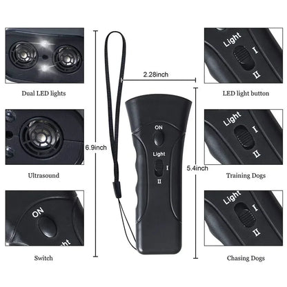 LED Ultrasonic Dog Training