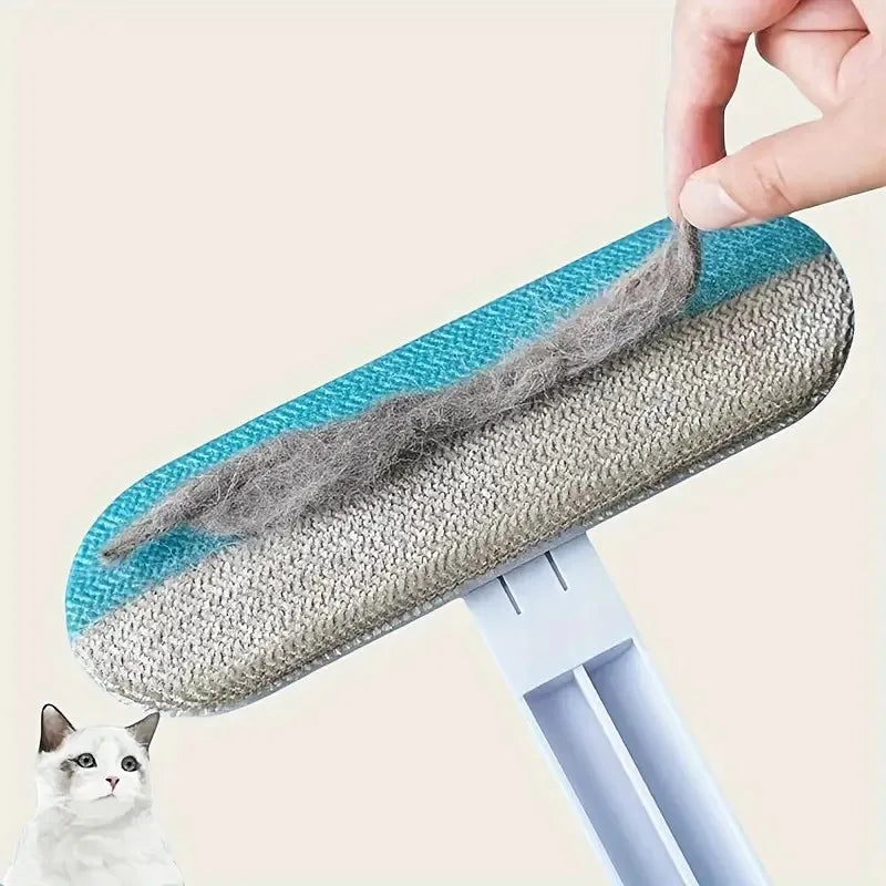 Nylon Pet Hair Remover Brush with Long-Handle