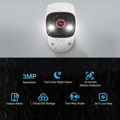 Outdoor/Indoor Security Pet Cameras for Dog/ Cat