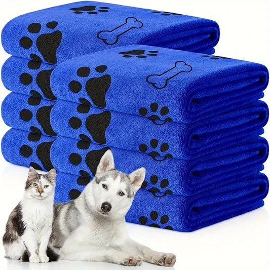 2pcs Soft Microfiber Quick Dry Dog Towels