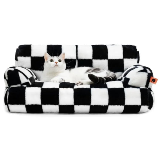 Washable Fluffy Cat Couch Bed