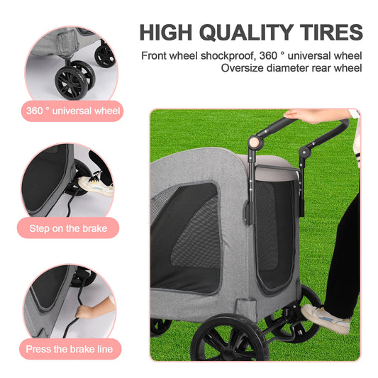 High Quality Portable Pet Stroller for outdoor use