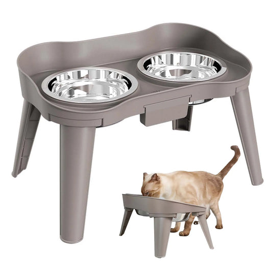 Elevated Non-Slip and No Spill Pet Feeder