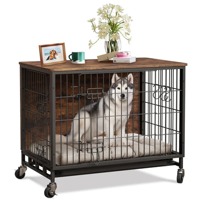 Heavy Duty Indoor/ Outdoor Pet Kennel with Shelves Storage Cabine
