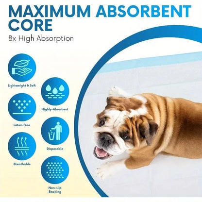 Dog Pee Pads with Leak-Proof Quick-Dry Design