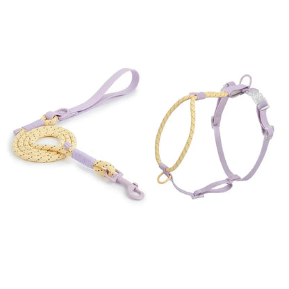 No Pull Safety Reflective Nylon Leash and Harness for Small And Medium Dogs