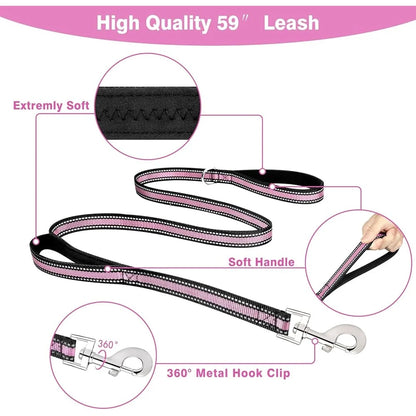 Adjustable Durable Reflective No-Pull Pet Harness for Walking Safety