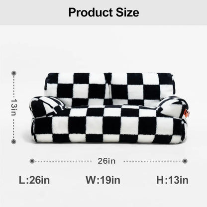 Washable Fluffy Cat Couch Bed