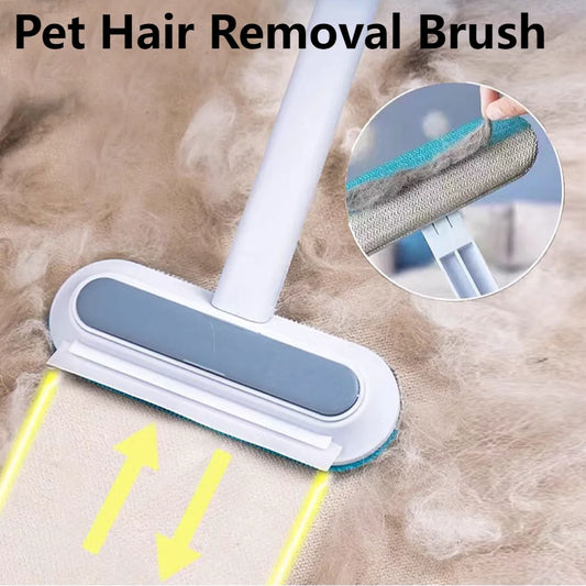 3 in 1 Pet Hair Remover Brush with Long Handle