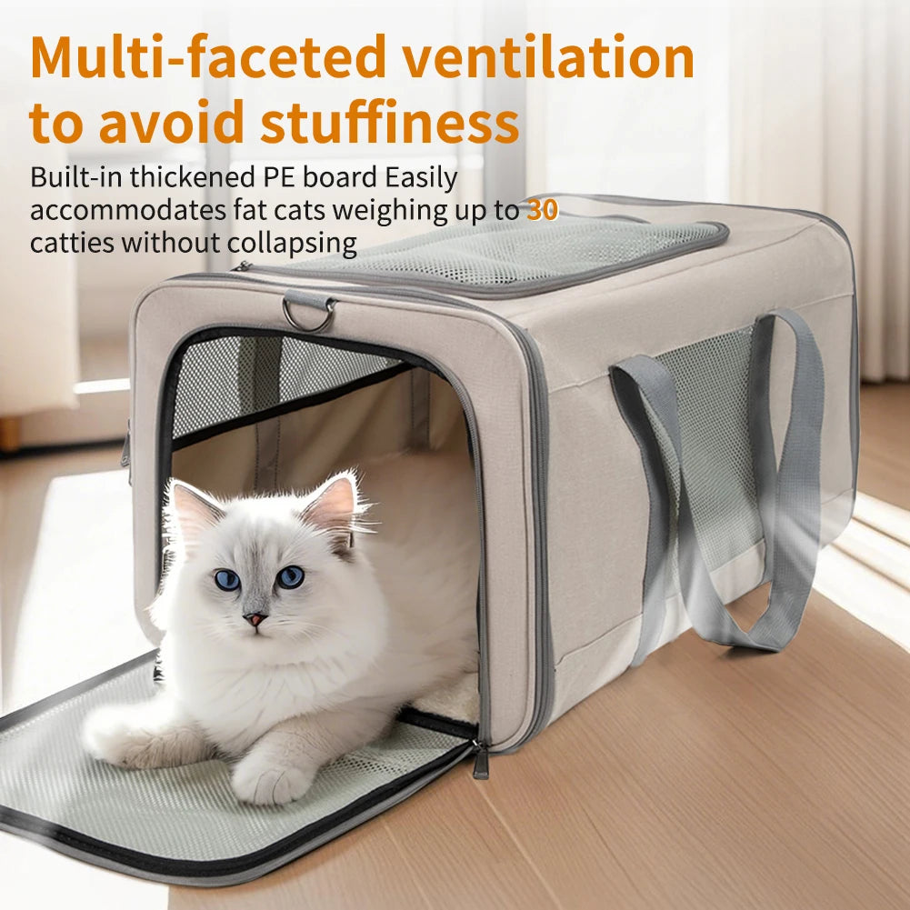 Large Transport Cat trolley with wheels for travel