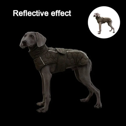 Thick Reflective Winter Jacket for Large Breed Dogs