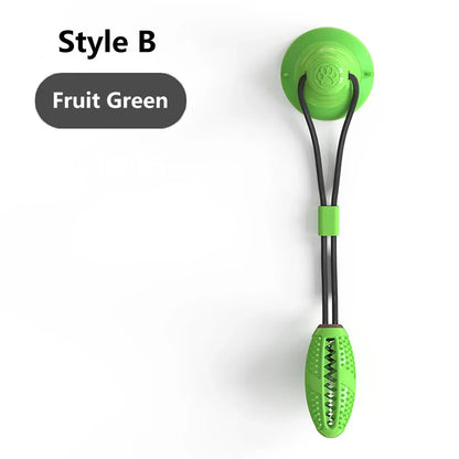 Silicon Suction Cup Tug Interactive Dog Ball