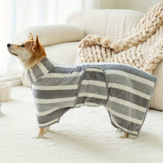 Large Dog Bathrobe - Super Absorbent & Quick-Dry