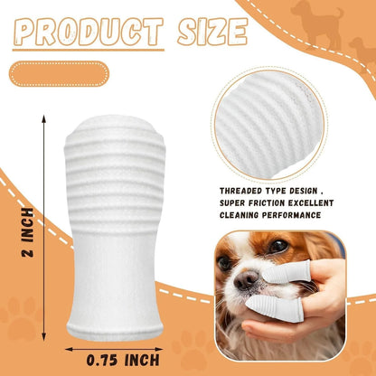 Non-Slip Dual Head Dog Toothbrush with Soft Bristles