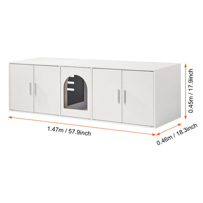 Wooden Cabinet Litter Box