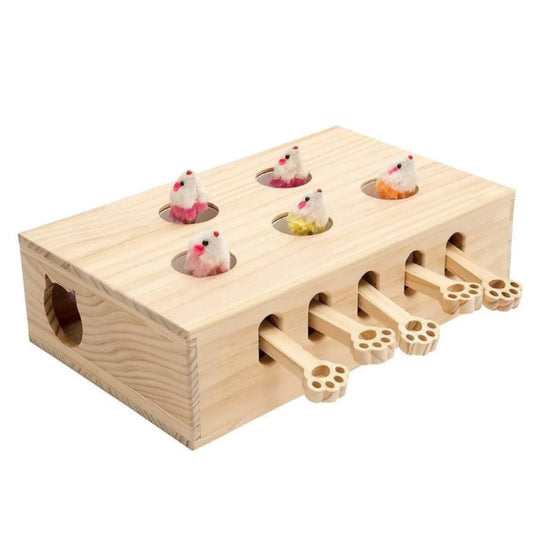 Interactive Whack-a-mole Solid Wood for Indoor Mice Game