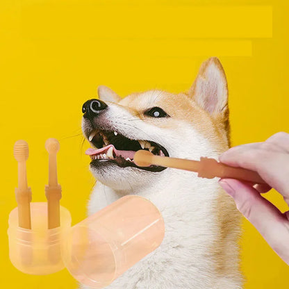 Teeth Whitening Soft Silicone Pet Toothbrush