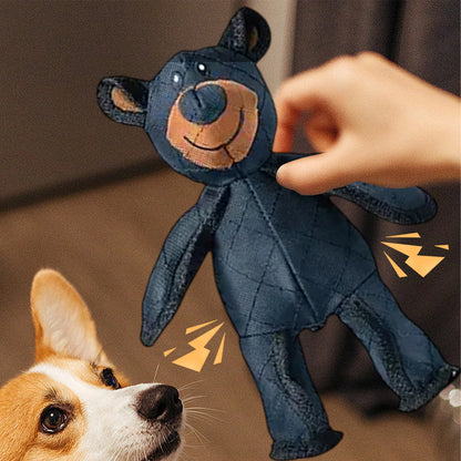 Unbreakable Squeaky Teddy Bear Dog Toy
