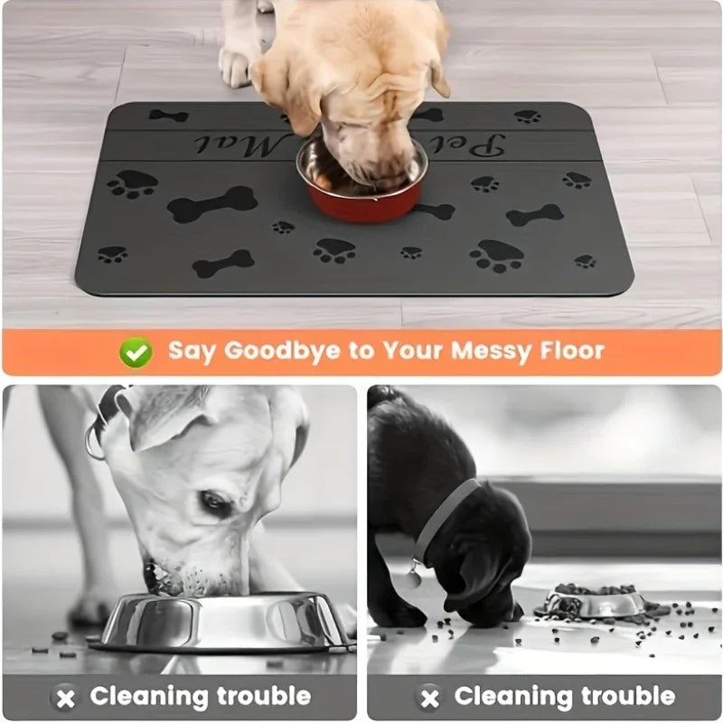 Absorbent Waterproof Pet Feeding Mat