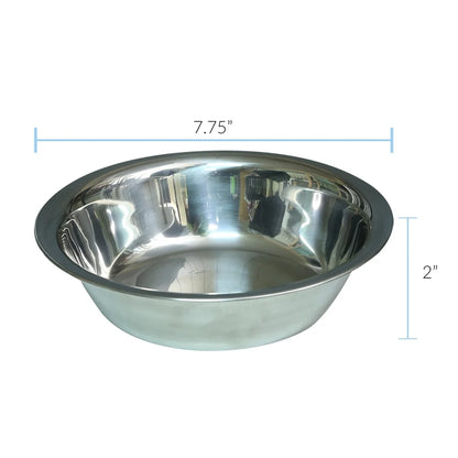 Solid Wood Stand with Storage, Two Bowls and Easy Assembly