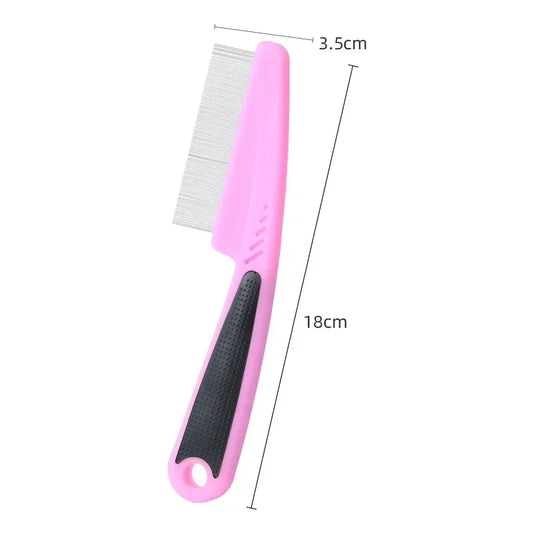 Stainless Steel Close-Tooth Grate Comb for Pet Grooming
