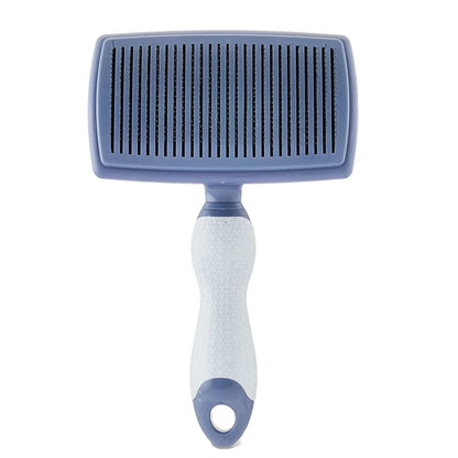 Self Cleaning Non-Slip Handle Dog Brush