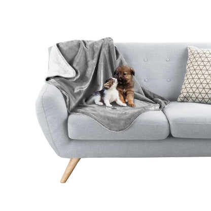 Reversible Waterproof Machine Washable Fleece Throw
