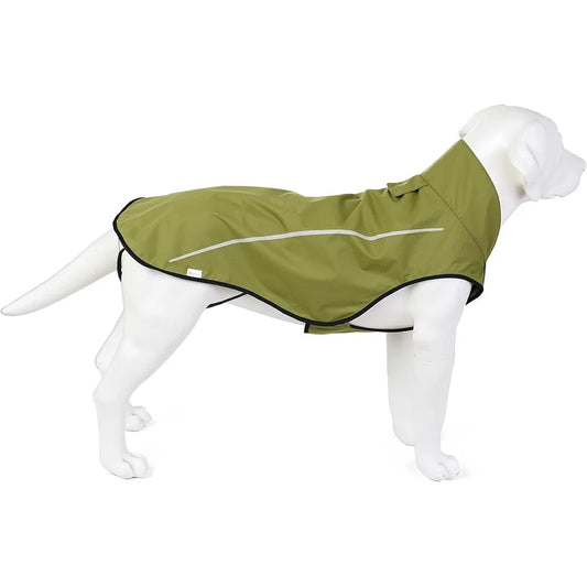 Adjustable Lightweight Breathable Waterproof Reflective Dog Raincoat