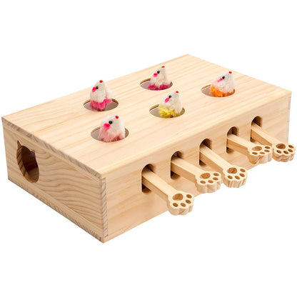 Interactive Whack-a-mole Solid Wood for Indoor Mice Game