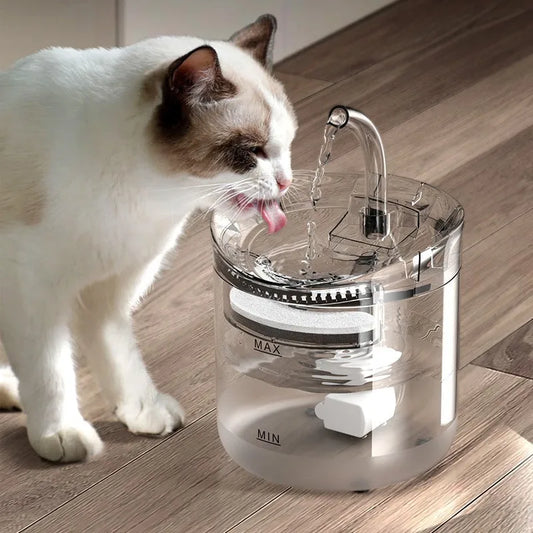 Smart Drinking Fountain with Faucet & Filter for pets