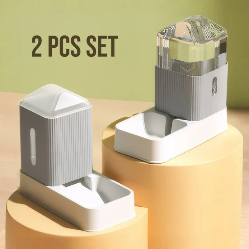 Large Capacity Automatic Dog/ Cat Feeder And Water Dispenser