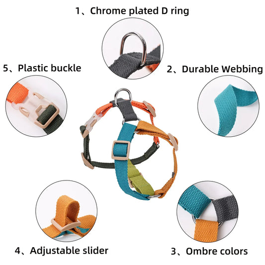 No Pull Adjustable Breathable Dog Harness for Easy Training