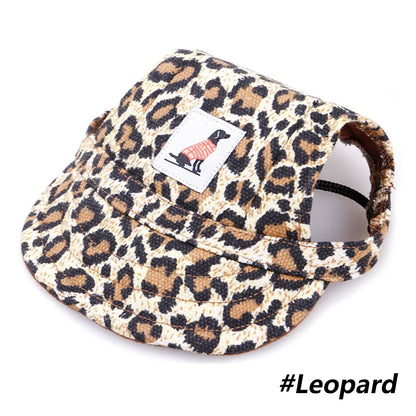 Adjustable Baseball Cap  with Ear Holes for Large Medium Small Dogs