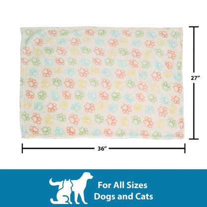 3 Pack Multi-Color  Soft Machine Washable Pet Blanket