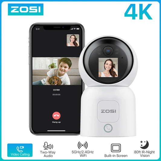 Security Camera WIFI Surveillance Camera 2-Way Video Pet Monitor