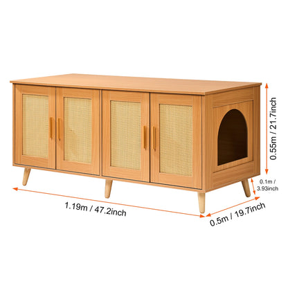Wooden Cabinet Litter Box
