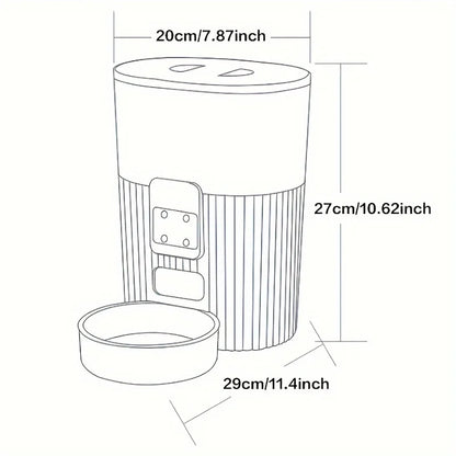 Automatic WIFI remote smart food dispenser