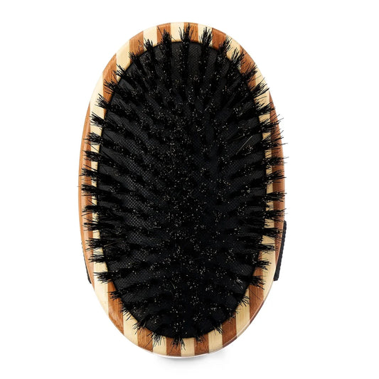 Bamboo Dog Brush with Natural Bristles for All Coat Types