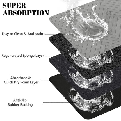 Waterproof Placemat for Food and Water Bowl, with Waterproof Rubber Backing and Quick Dry