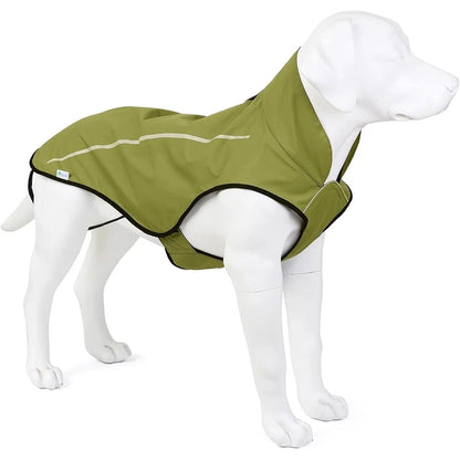 Adjustable Lightweight Breathable Waterproof Reflective Dog Raincoat