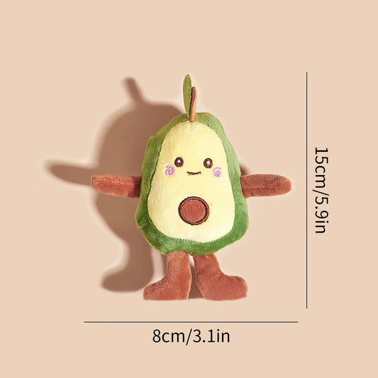 Avocado shaped plush toy