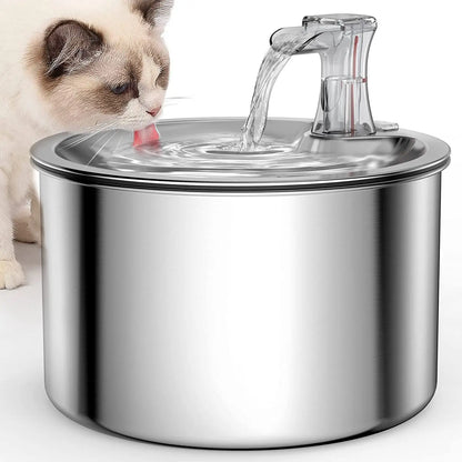 Automatic Fully stainless steel pet water fountain with optional sensor  and heater