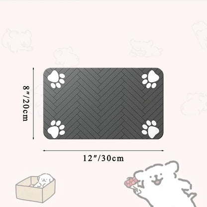Waterproof Placemat for Food and Water Bowl, with Waterproof Rubber Backing and Quick Dry