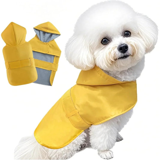 Waterproof Adjustable For Small Medium Dogs Raincoat