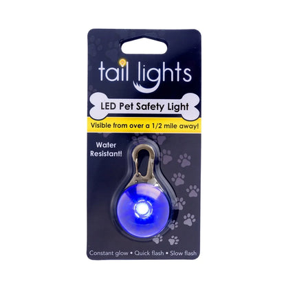 LED Light Visible Night Walking Safety Charm Dog Collar Multiple Colors