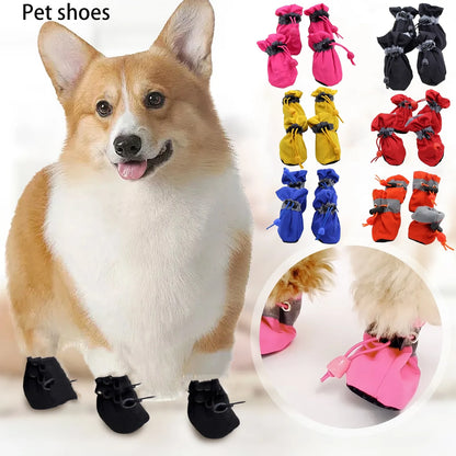 Adjustable Breathable Soft-Soled Non-Slip Walking Dog Shoes