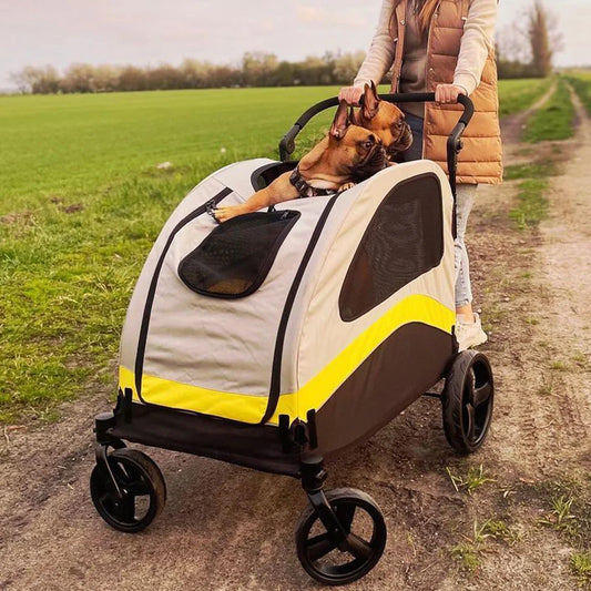 Foldable Dog Stroller for Small Medium Large Dogs