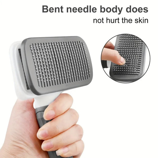 Plastic Anti-Slip Grip Pet Massage Brush