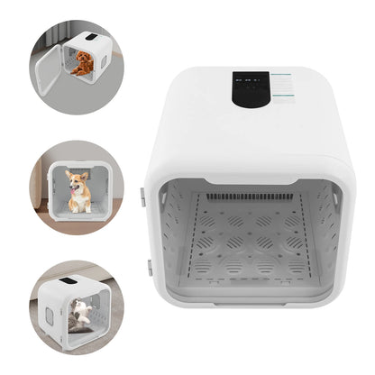 Adjustable Pet Grooming Hair Dryer Cabinet
