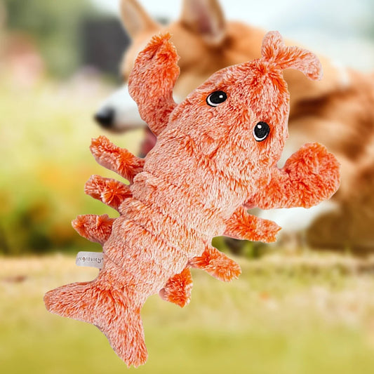 Interactive Dog Plush Toy with Squeaker